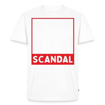 Ça vaut le scandale, trop chaud pour être géré - T-shirt Premium bio Homme - blanc - Devant - Nico (187cm)
