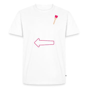 My Color My Canvas - Couple Matching - Men's Premium Organic T-Shirt - white - Front - Nico (187cm)