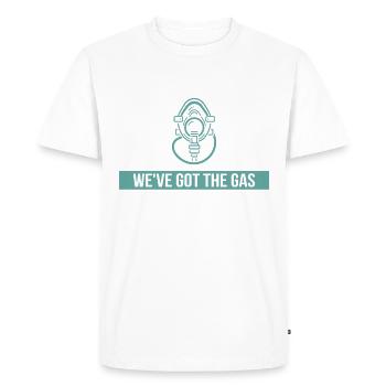I got gas to make them pass CRNA - Men's Premium Organic T-Shirt - white - Front - Nico (187cm)