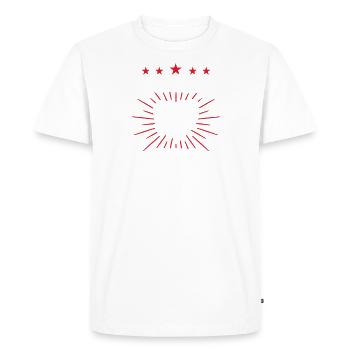 sensibilisSurvivor Club - Colonoscopy - Men's Premium Organic T-Shirt - white - Front - Nico (187cm)