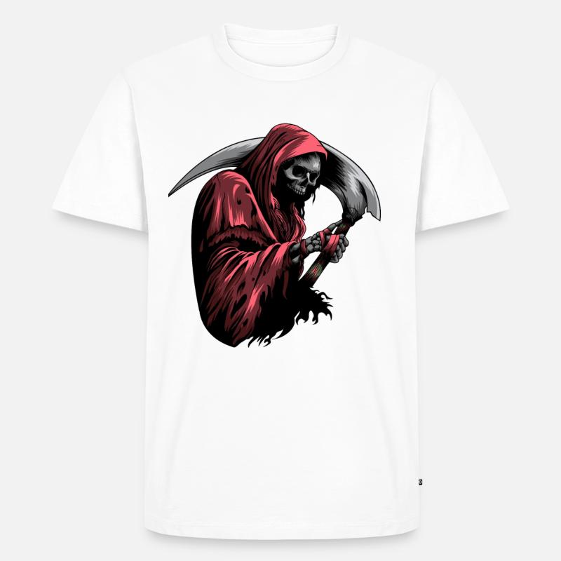 a morte - Männer Premium Bio T-Shirt - Weiß