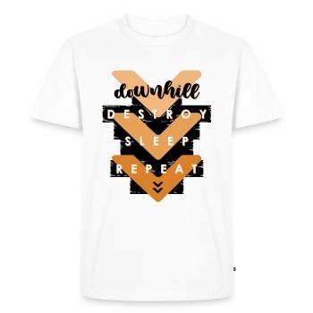 Descente - T-shirt Premium bio Homme - blanc - Devant - Nico (187cm)