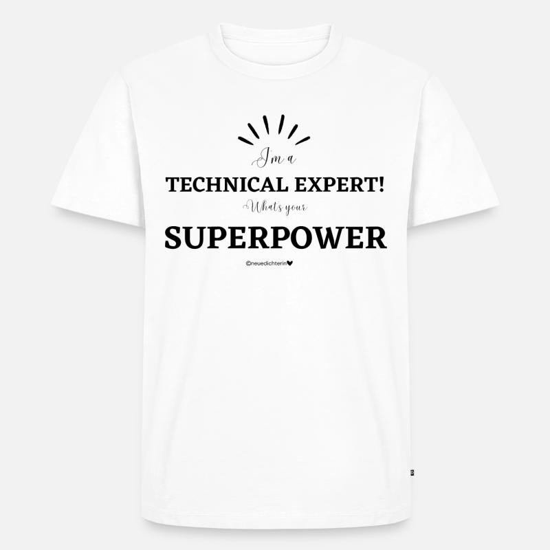 Technical Expert - Männer Premium Bio T-Shirt - Weiß