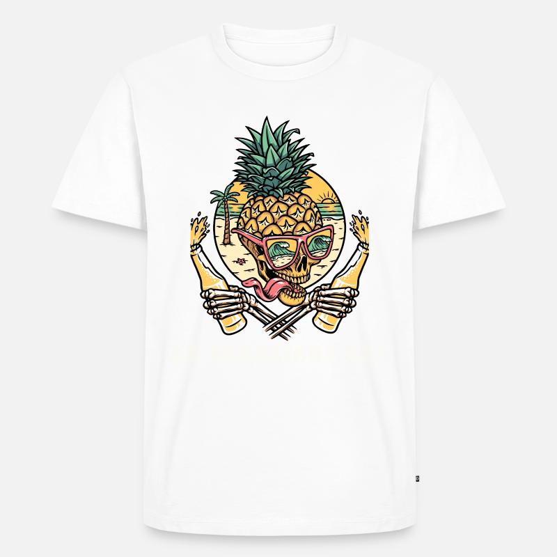 Es eskaliert eh! - Männer Premium Bio T-Shirt - Weiß