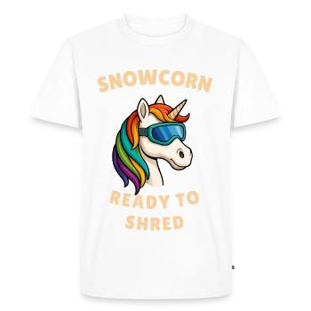 Licorne des neiges - T-shirt Premium bio Homme - blanc - Devant - Nico (187cm)