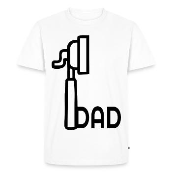 Papa de la machine à café à espresso - T-shirt Premium bio Homme - blanc - Devant - Nico (187cm)
