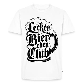 Version chope de bière du Delicious Beer Club - T-shirt Premium bio Homme - blanc - Devant - Nico (187cm)