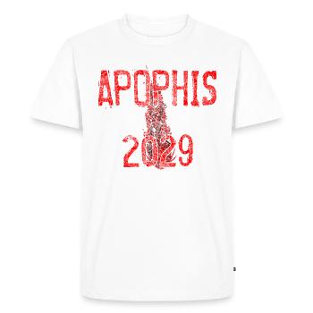 Apophis le météore peut mettre en danger l'humanité - T-shirt Premium bio Homme - blanc - Devant - Nico (187cm)