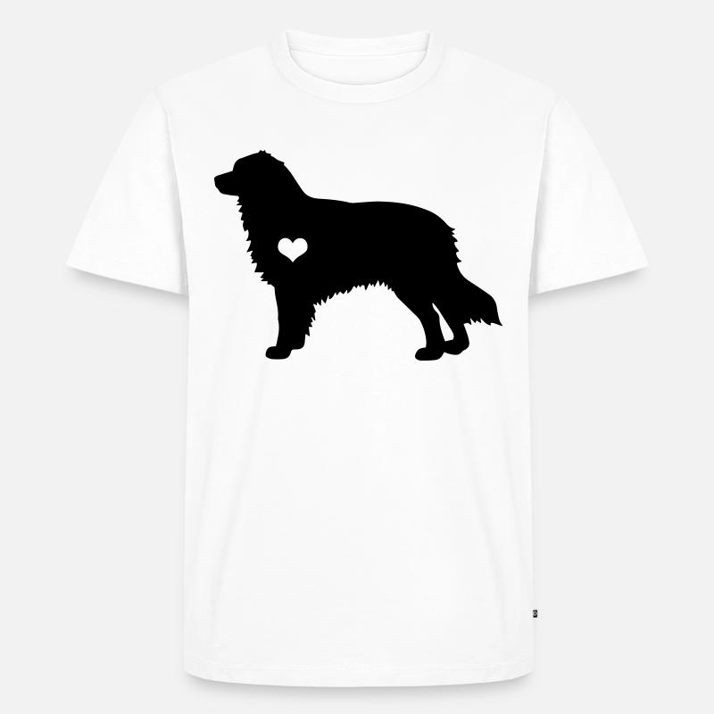 Australian Shepherd Aussie Hund Geschenk - Männer Premium Bio T-Shirt - Weiß