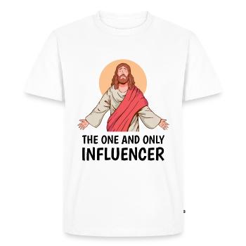Jesus The One And Only Influncer - Men's Premium Organic T-Shirt - white - Front - Nico (187cm)