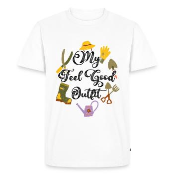 Jardin My Feel Good Outfit - T-shirt Premium bio Homme - blanc - Devant - Nico (187cm)