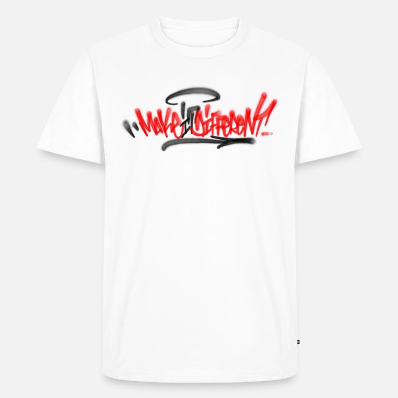 Make ist Different - Männer Premium Bio T-Shirt - Weiß