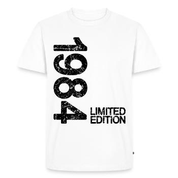 1984 Édition Limitée noire - T-shirt Premium bio Homme - blanc - Devant - Nico (187cm)
