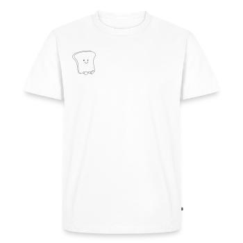 Toasts sucrés - T-shirt Premium bio Homme - blanc - Devant - Nico (187cm)