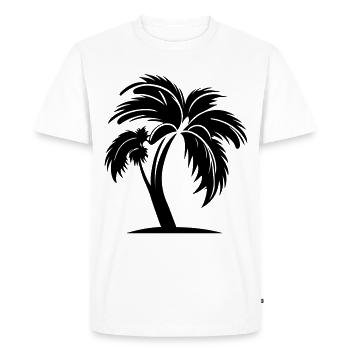 Symbole de Palm Island - T-shirt Premium bio Homme - blanc - Devant - Nico (187cm)