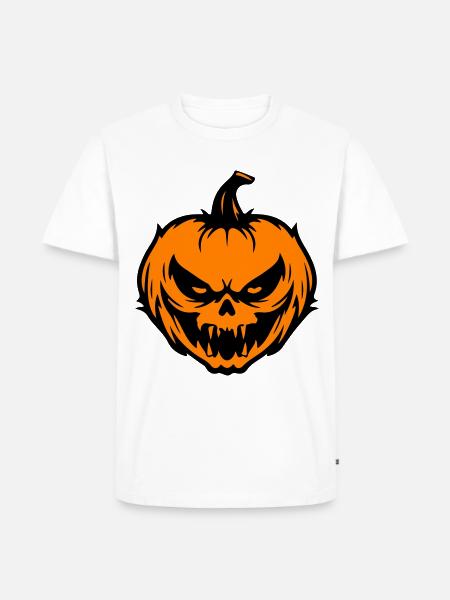 Pumpkin grimace Halloween - Men's Premium Organic T-Shirt - white