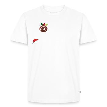 TOUCHE PAS A MA BUCHE - T-shirt Premium bio Homme - blanc - Devant - Nico (187cm)