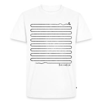 Serpent -Serpent - Cobra- Stiff-Snake Fan - T-shirt Premium bio Homme - blanc - Devant - Nico (187cm)