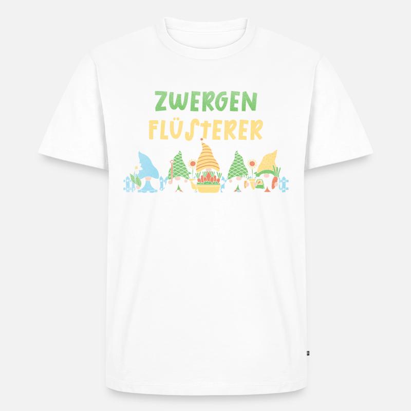 Zwergenflüsterer - Männer Premium Bio T-Shirt - Weiß