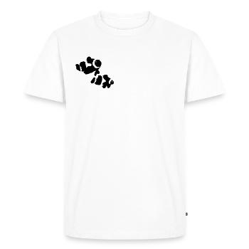 Clown Fish Stencil - Men's Premium Organic T-Shirt - white - Front - Nico (187cm)