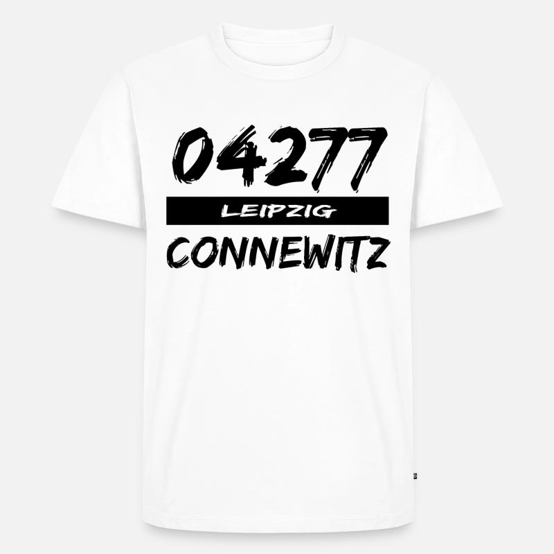 04277 Leipzig Connewitz tshirt - Männer Premium Bio T-Shirt - Weiß