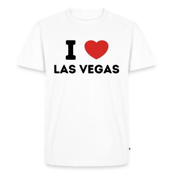 I Love Las Vegas United States - Men's Premium Organic T-Shirt - white - Front - Nico (187cm)