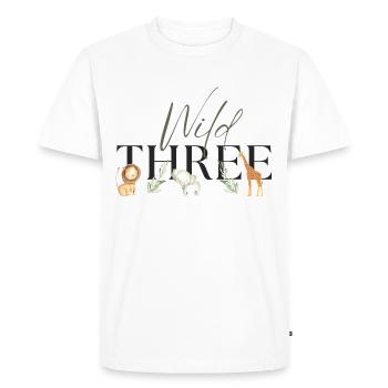Wild One Safari third three Birthday Birthday3 - Men's Premium Organic T-Shirt - white - Front - Nico (187cm)