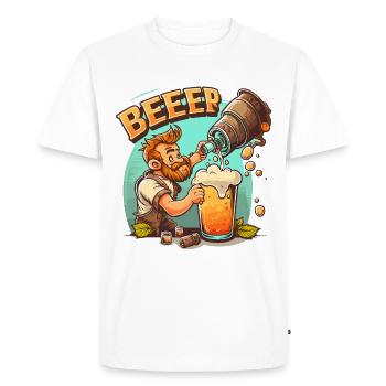 Brancard - T-shirt Premium bio Homme - blanc - Devant - Nico (187cm)