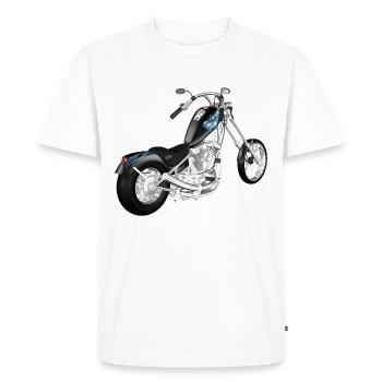 Motocycle - T-shirt Premium bio Homme - blanc - Devant - Nico (187cm)