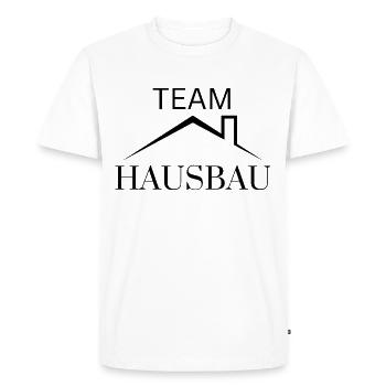 Construction de maisons d’équipe - T-shirt Premium bio Homme - blanc - Devant - Nico (187cm)