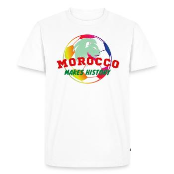 Morocco - Men's Premium Organic T-Shirt - white - Front - Nico (187cm)