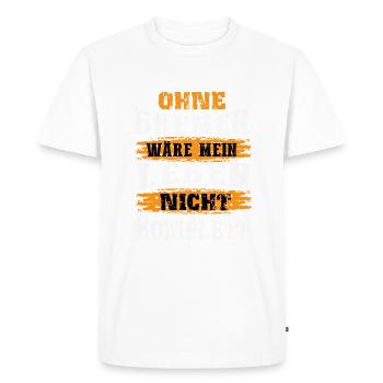 Bremen Fan Design - Men's Premium Organic T-Shirt - white - Front - Nico (187cm)