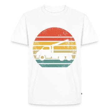 Rétro dépanneuse vintage dépanneurs vintage - T-shirt Premium bio Homme - blanc - Devant - Nico (187cm)