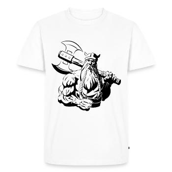 viking - T-shirt Premium bio Homme - blanc - Devant - Nico (187cm)