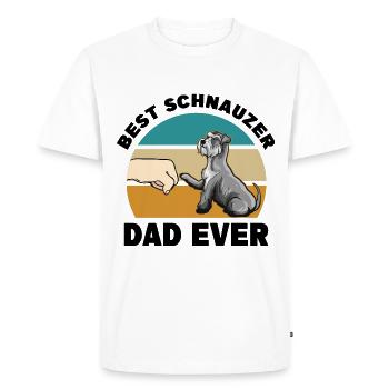 Schnauzer - T-shirt Premium bio Homme - blanc - Devant - Nico (187cm)