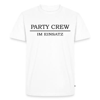 Party Crew Team Member lustige Sprüche - Männer Premium Bio T-Shirt - Weiß - Vorne - Nico (187cm)