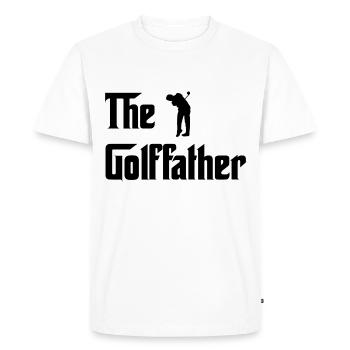 Le Golffather Golfeur Papa Golf Papa - T-shirt Premium bio Homme - blanc - Devant - Nico (187cm)