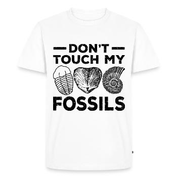 Collecter des fossiles - T-shirt Premium bio Homme - blanc - Devant - Nico (187cm)