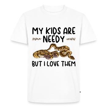 Serpent - T-shirt Premium bio Homme - blanc - Devant - Nico (187cm)