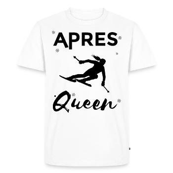 Après Queen - - Men's Premium Organic T-Shirt - white - Front - Nico (187cm)