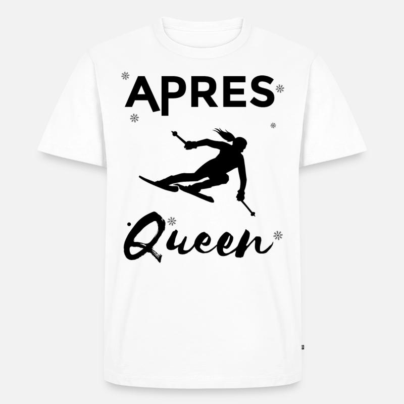 Après Queen - - Männer Premium Bio T-Shirt - Weiß