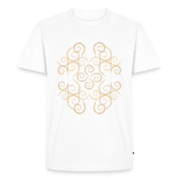 Motif orintal - T-shirt Premium bio Homme - blanc - Devant - Nico (187cm)