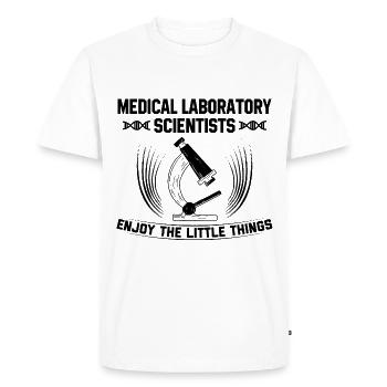 Chimie - T-shirt Premium bio Homme - blanc - Devant - Nico (187cm)