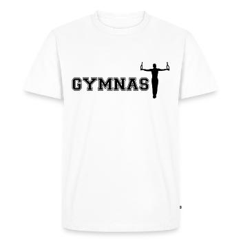 Gymnastique Masculine, Gymnastique, Gymnastique - T-shirt Premium bio Homme - blanc - Devant - Nico (187cm)
