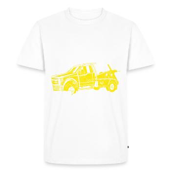 Tow truck towing service towing - Men's Premium Organic T-Shirt - white - Front - Nico (187cm)