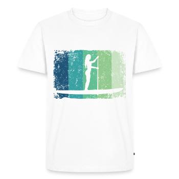 Stand Up Paddle Stand Up Board Sup - T-shirt Premium bio Homme - blanc - Devant - Nico (187cm)