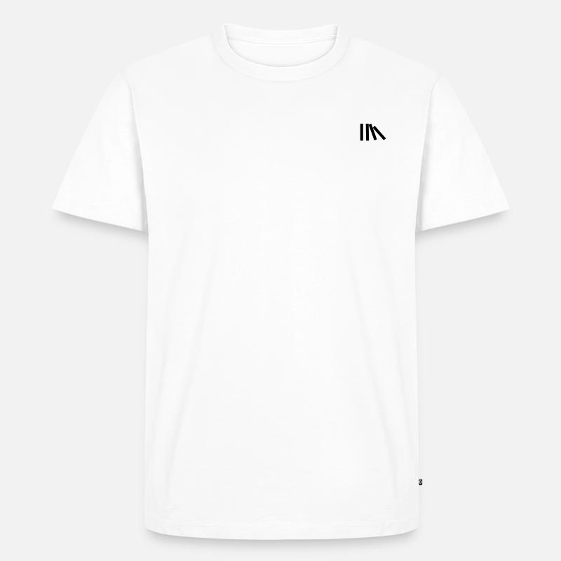 Minimalistic Stripes Black - Männer Premium Bio T-Shirt - Weiß