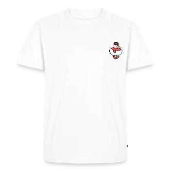 duk - T-shirt Premium bio Homme - blanc - Devant - Nico (187cm)