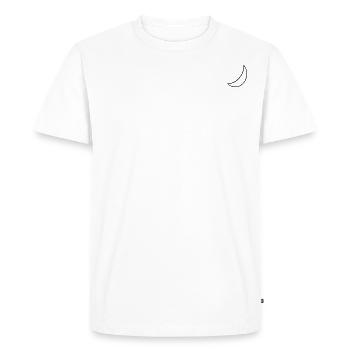Lunar Moon - Men's Premium Organic T-Shirt - white - Front - Nico (187cm)