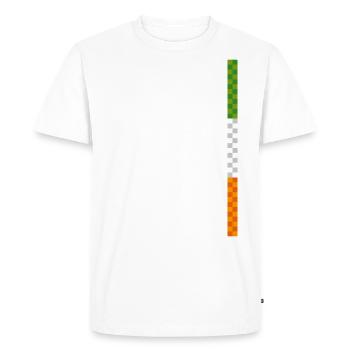 Conception de la ligne Irlande - T-shirt Premium bio Homme - blanc - Devant - Nico (187cm)